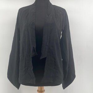 Winter Kate silk black condor cape sz small
